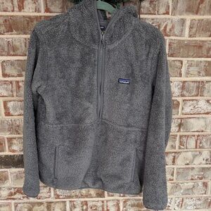 Patagonia Los Gatos Gray Half Zip Hooded Pullover Jacket